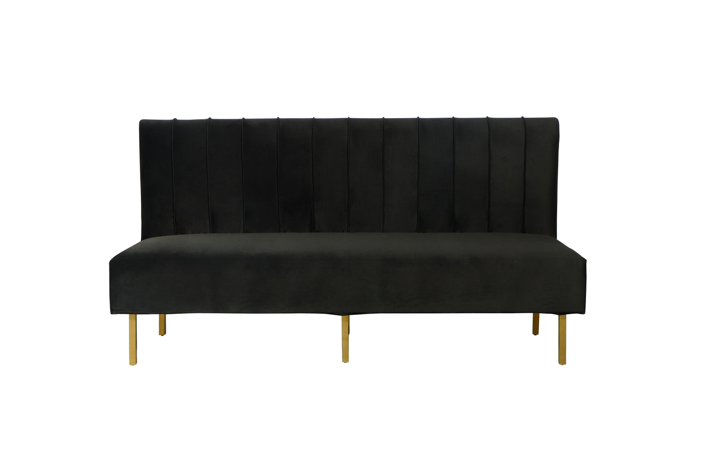 Brooklyn Ridge Armless Sofa - Black