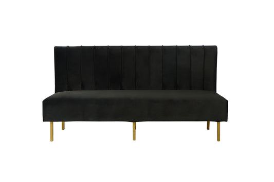 Brooklyn Ridge Armless Sofa - Black