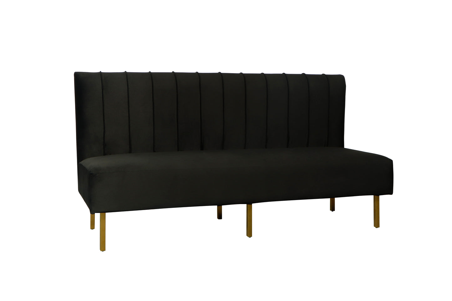 Brooklyn Ridge Armless Sofa - Black
