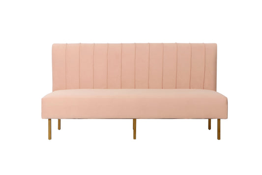 Brooklyn Ridge Armless Sofa - Blush