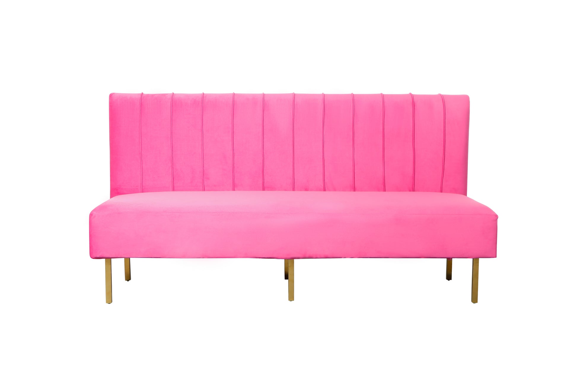 Brooklyn Ridge Armless Sofa - Magenta