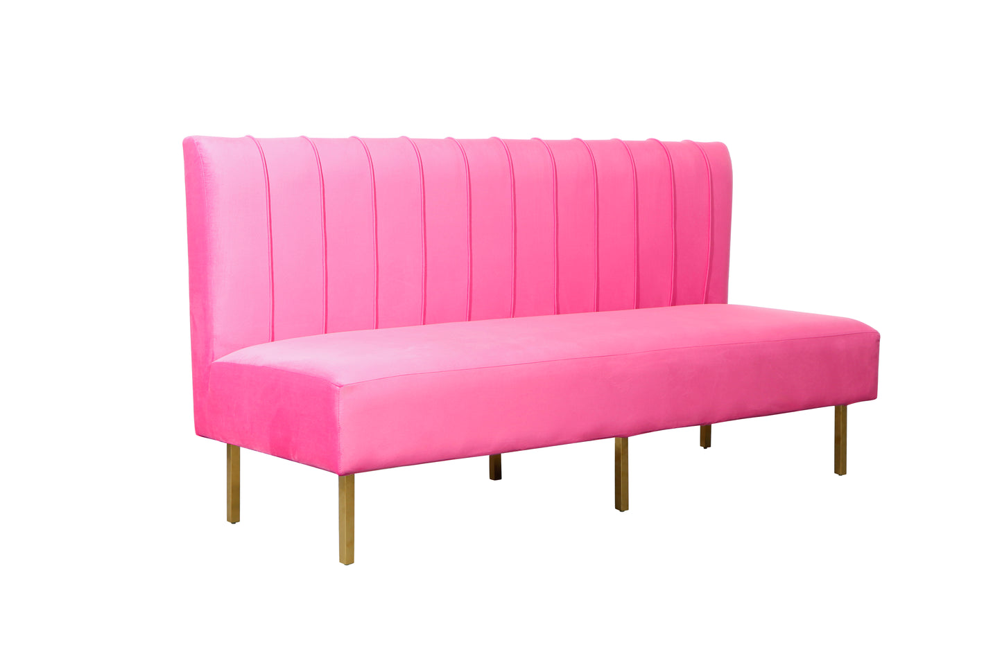 Brooklyn Ridge Armless Sofa - Magenta
