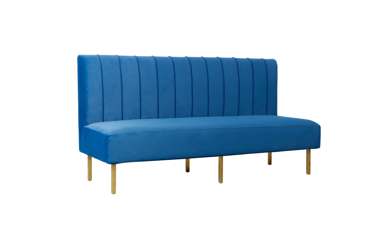 Brooklyn Ridge Armless Sofa - Navy Blue