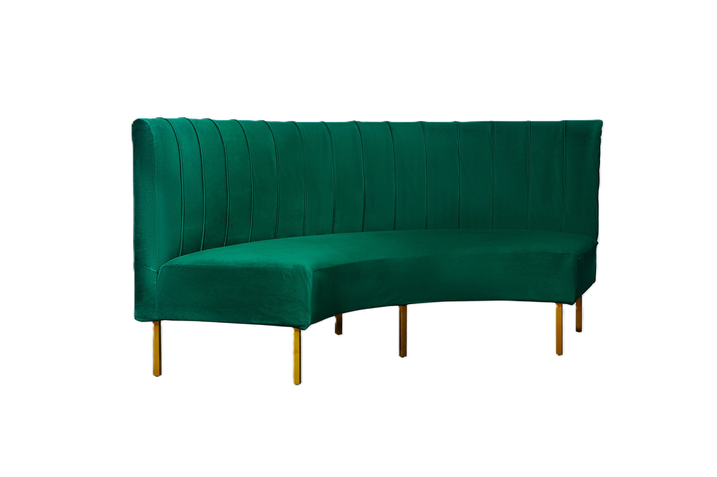 Brooklyn Ridge Banquette - Emerald Green