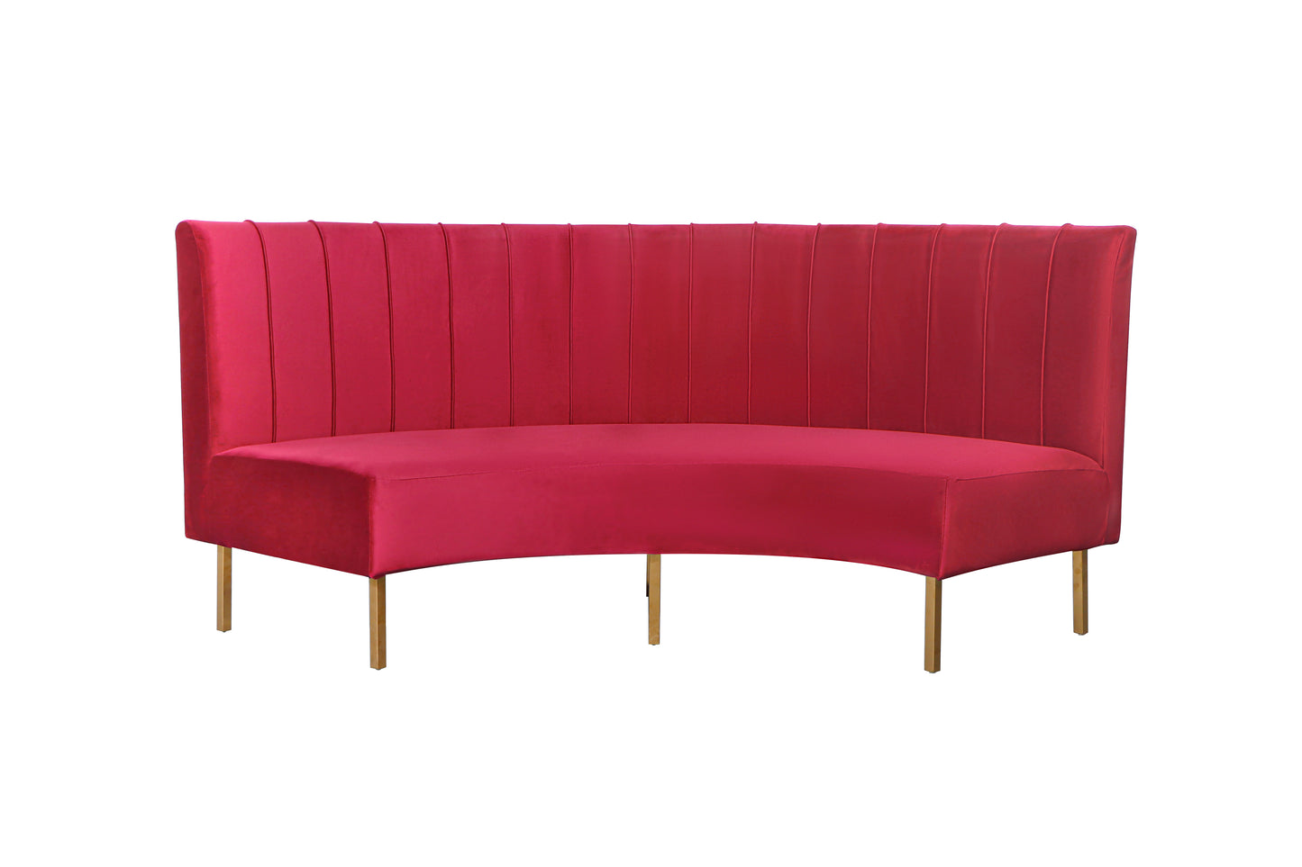 Brooklyn Ridge Banquette - Maroon