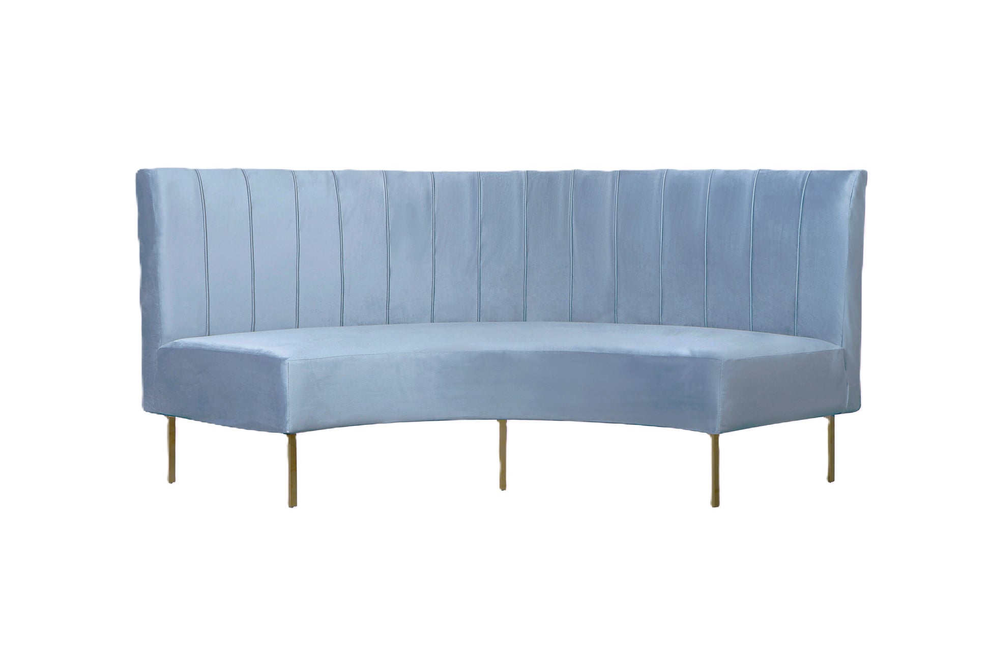 Brooklyn Ridge Banquette - Sea Blue