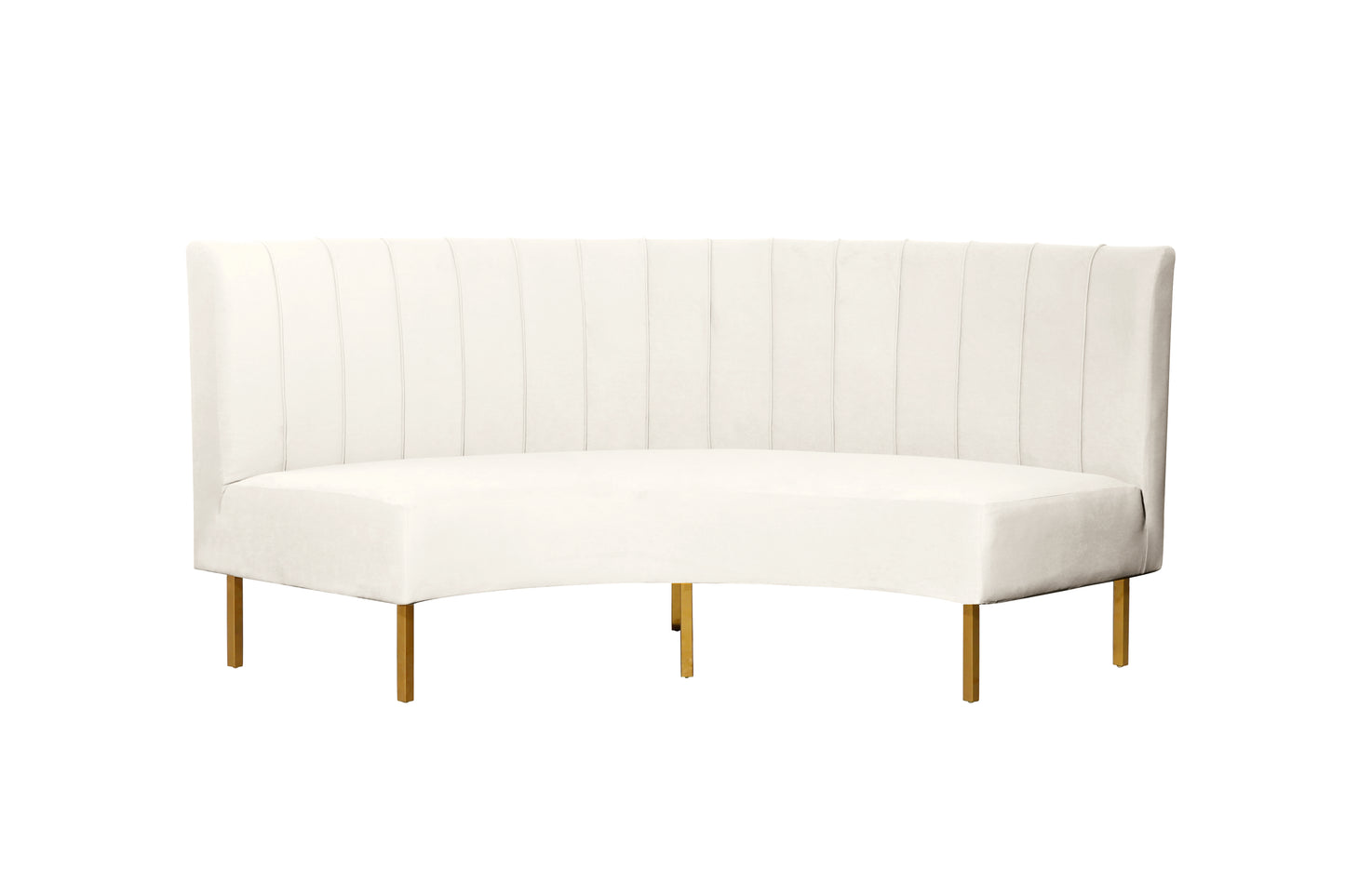 Brooklyn Ridge Banquette - White
