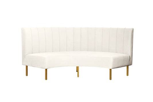 Brooklyn Ridge Banquette - White