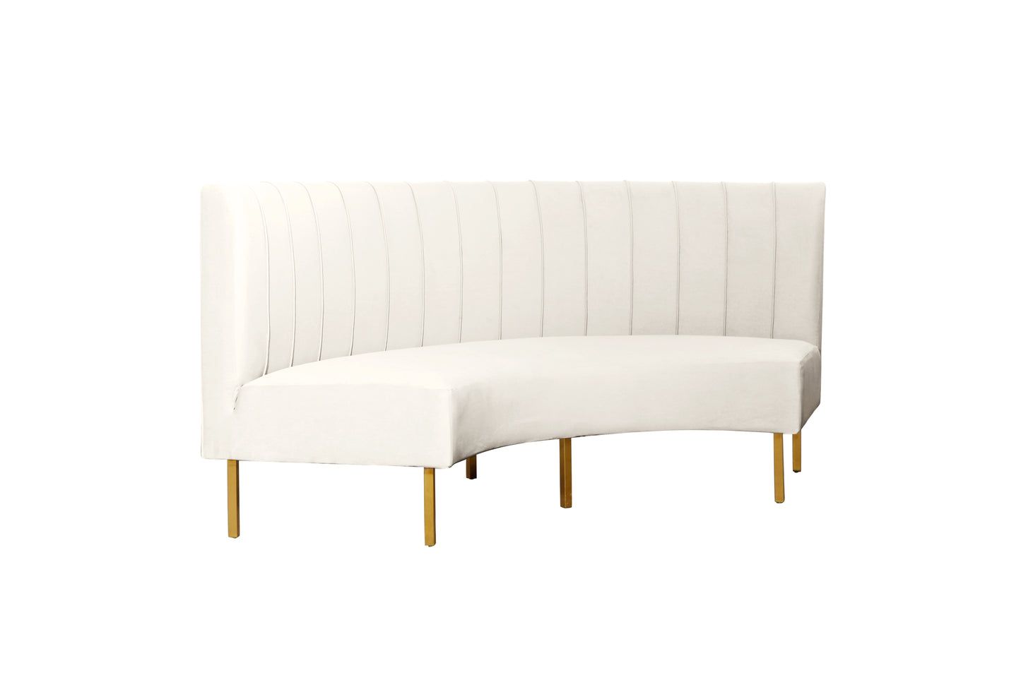 Brooklyn Ridge Banquette - White