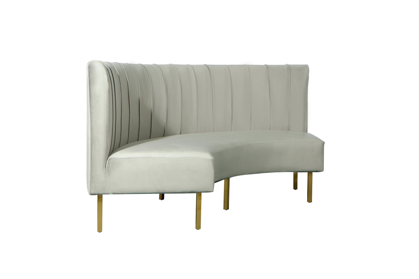 Brooklyn Ridge Banquette - Grey
