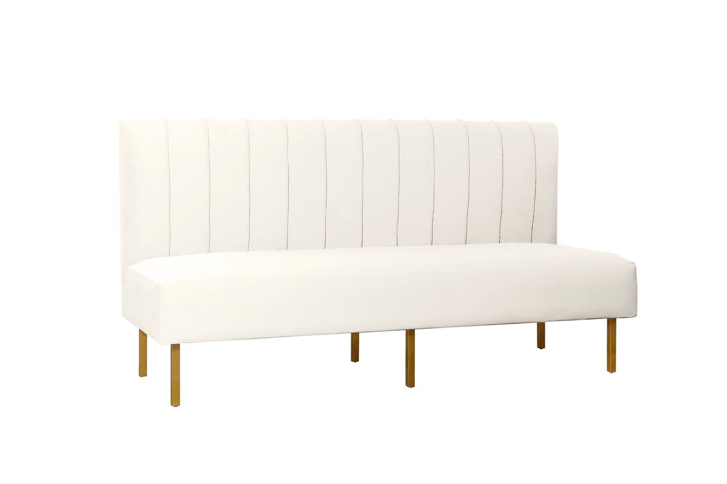 Brooklyn Ridge Armless Sofa - White