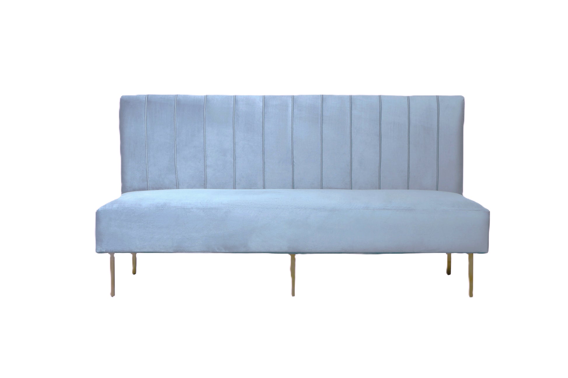 Brooklyn Ridge Armless Sofa - Sea Blue