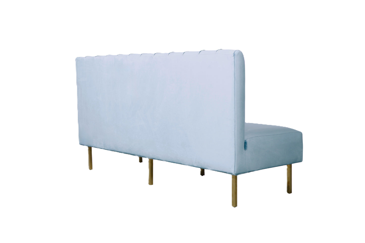 Brooklyn Ridge Armless Sofa - Sea Blue
