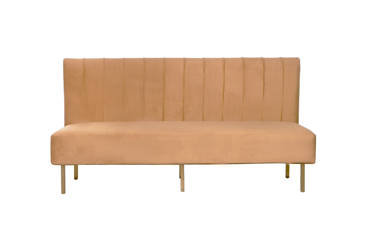 Brooklyn Ridge Armless Sofa - Champagne