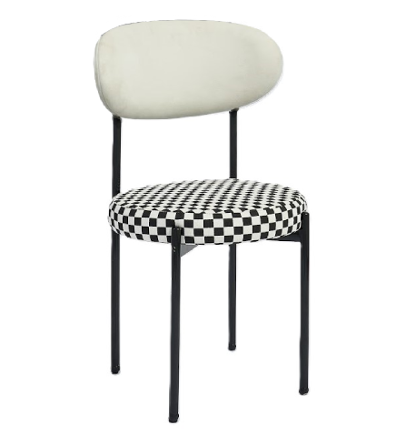 Adara Black Chair - White/Mackenzie