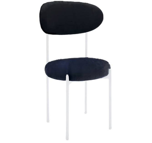 Adara White Chair - Black/Black