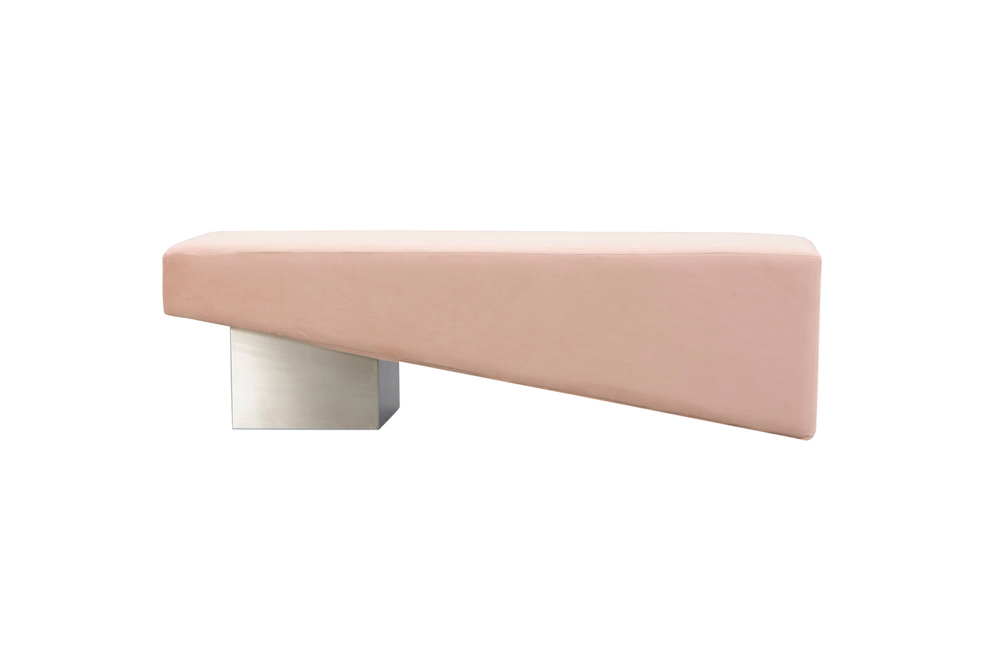 Beckham Bench - Silver/Blush