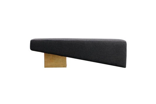 Beckham Bench - Gold/Black Boucle