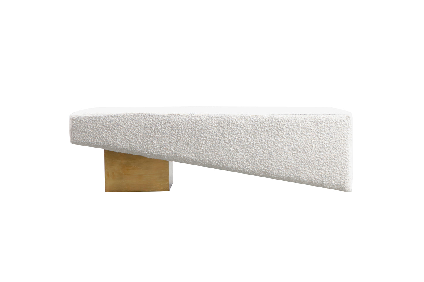 Beckham Bench - Gold/White Boucle
