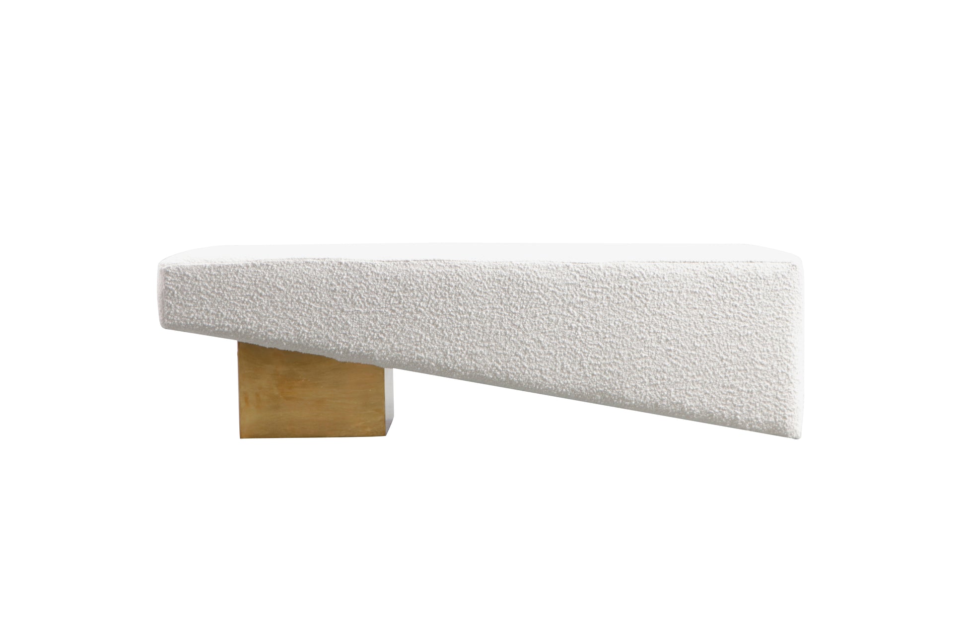 Beckham Bench - Gold/White Boucle