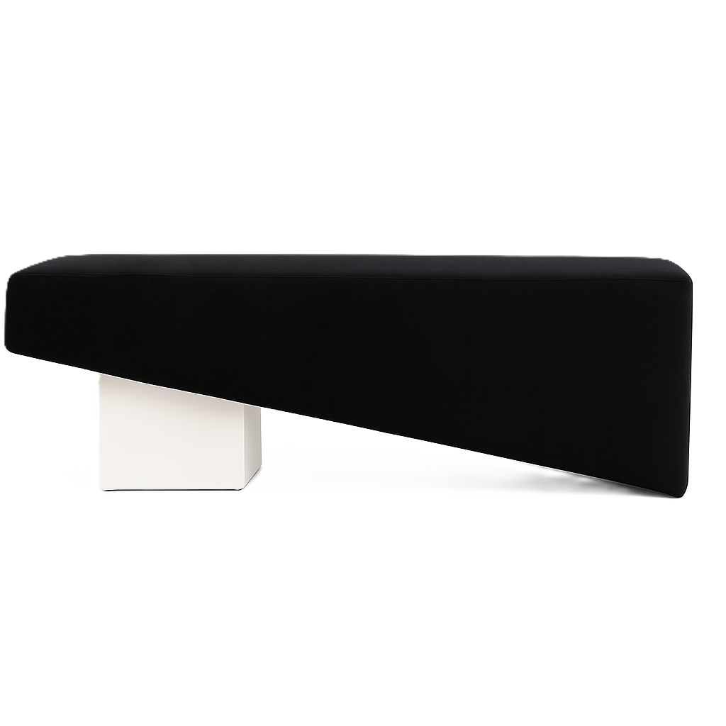Beckham Bench - White/Black