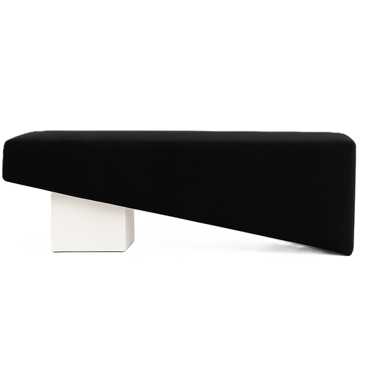 Beckham Bench - White/Black