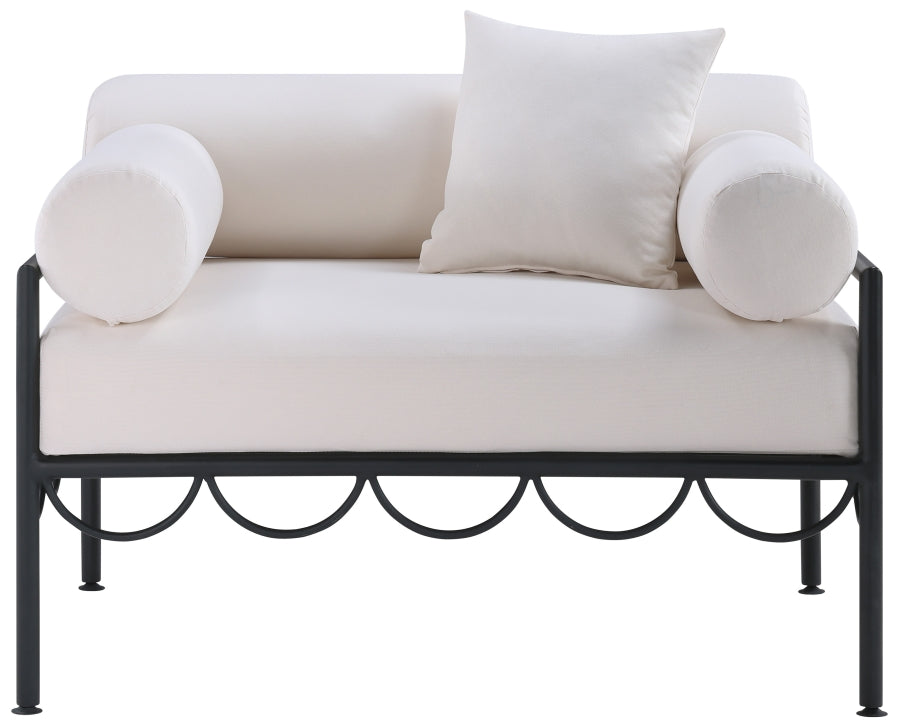 Portofino Armchair - Cream / Black