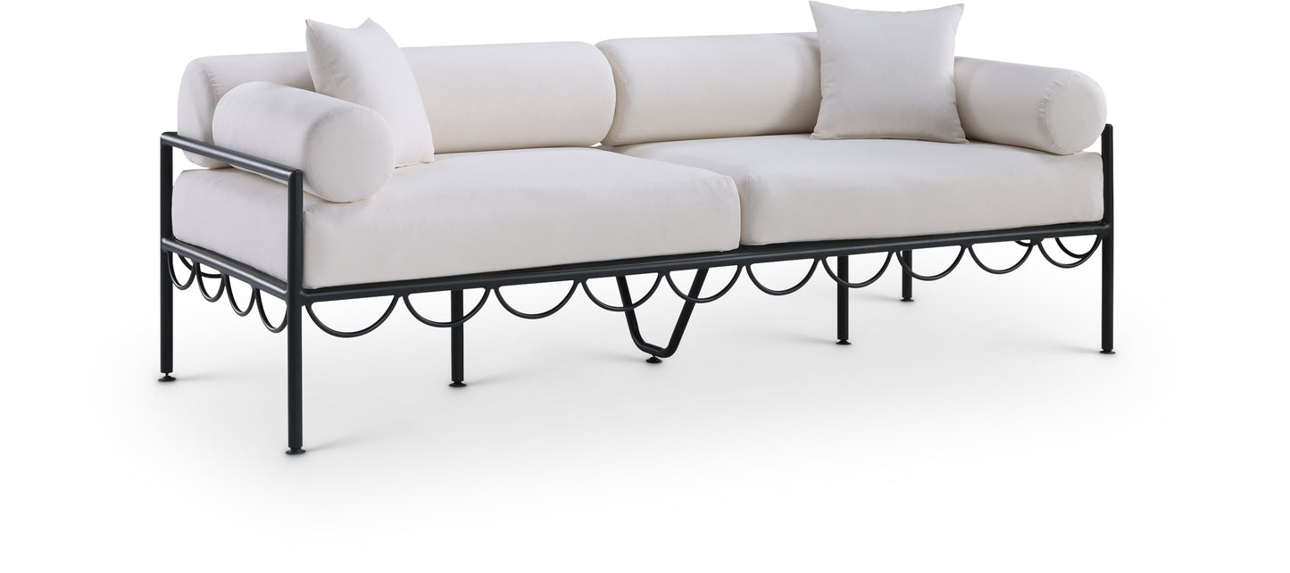 Portofino Sofa - Cream / Black