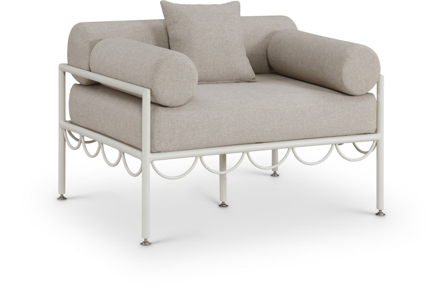 Portofino Armchair - Beige / White 