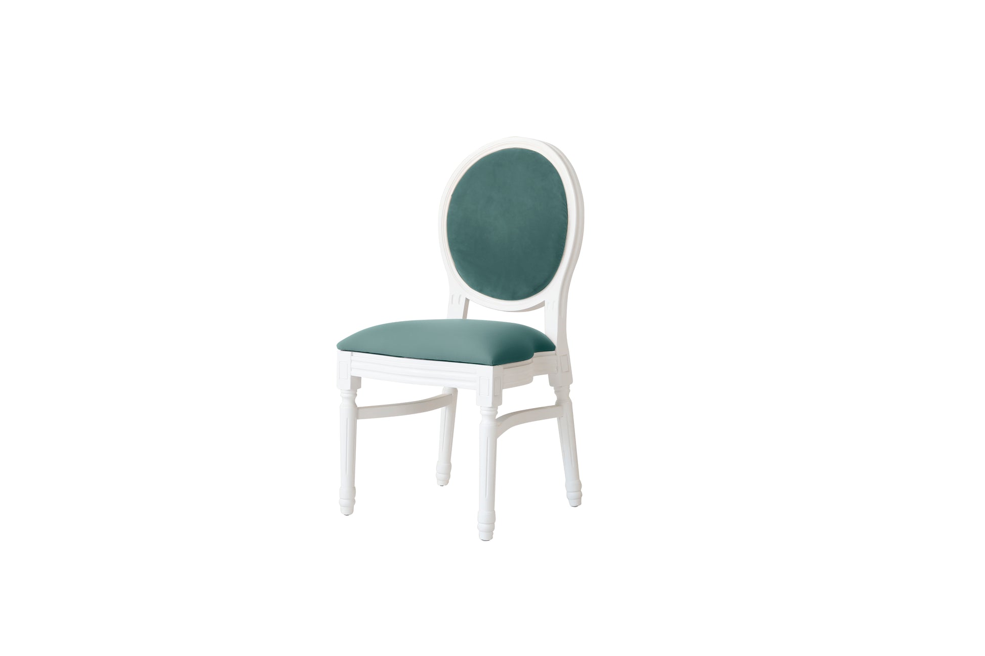 Ami White Chair - Green