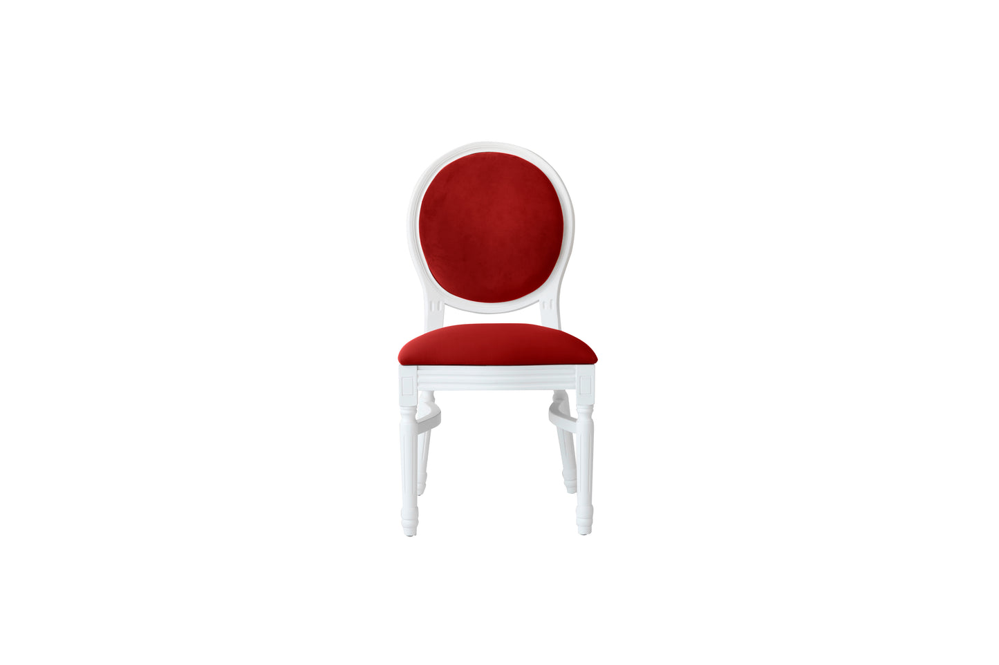 Ami White Chair - Red