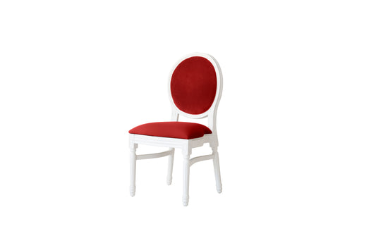 Ami White Chair - Red 