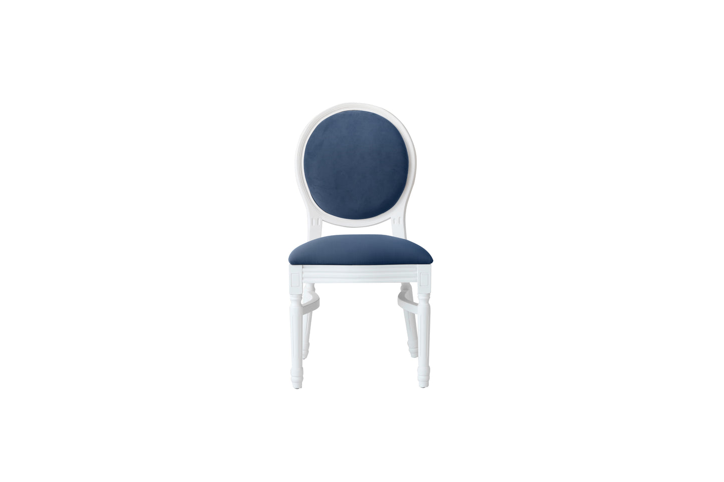 Ami White Chair - Navy Blue