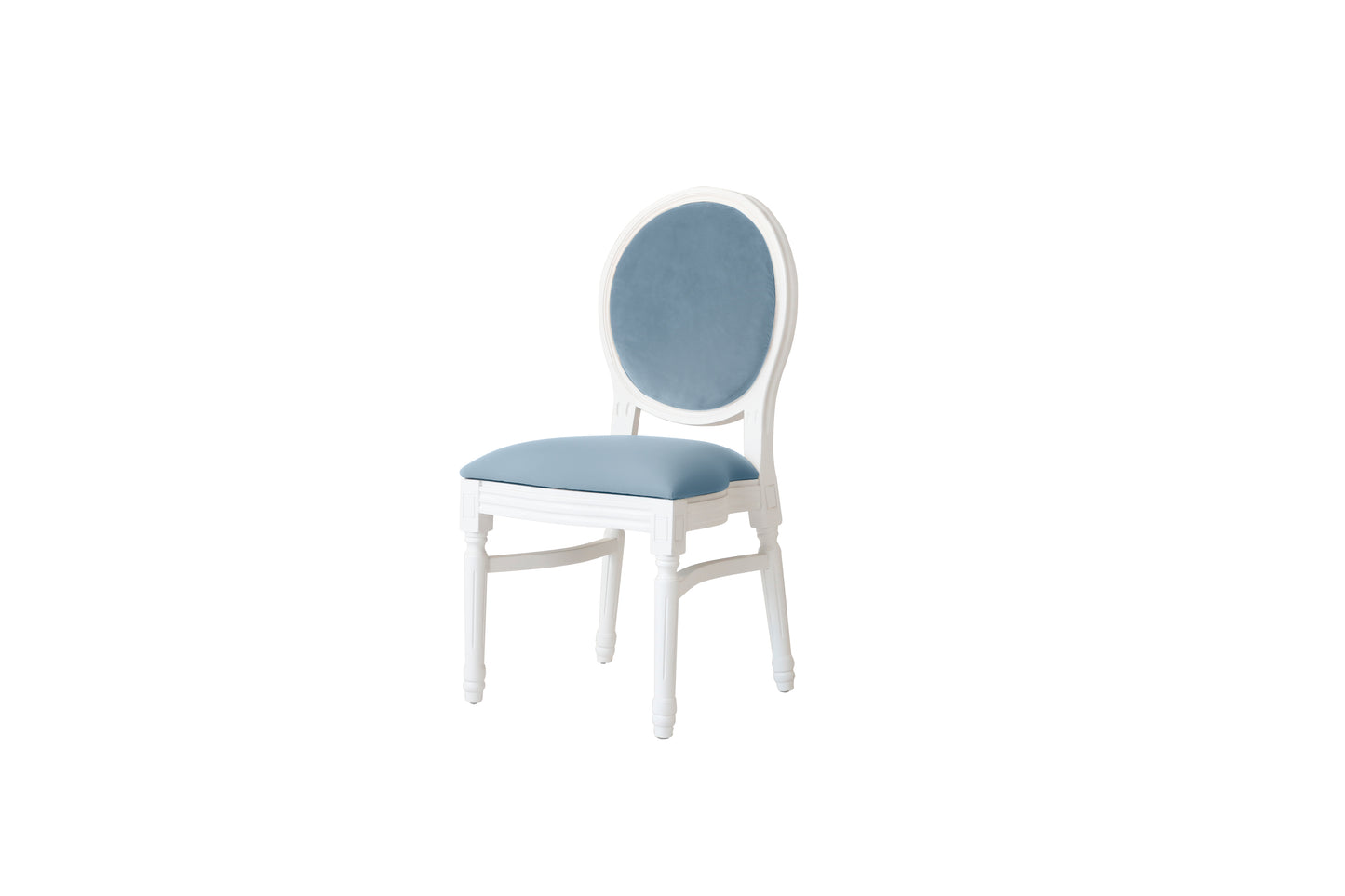Ami White Chair - Blue 