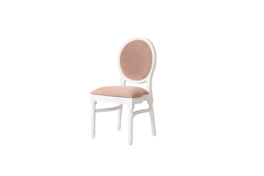 Ami White Chair - Blush 