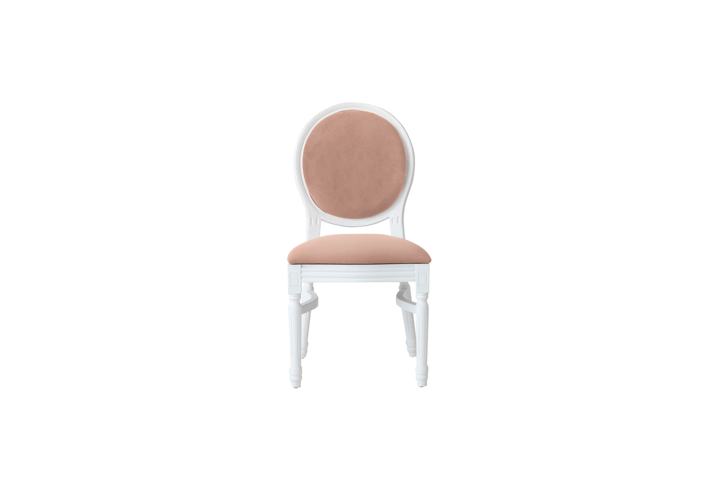 Ami White Chair - Blush