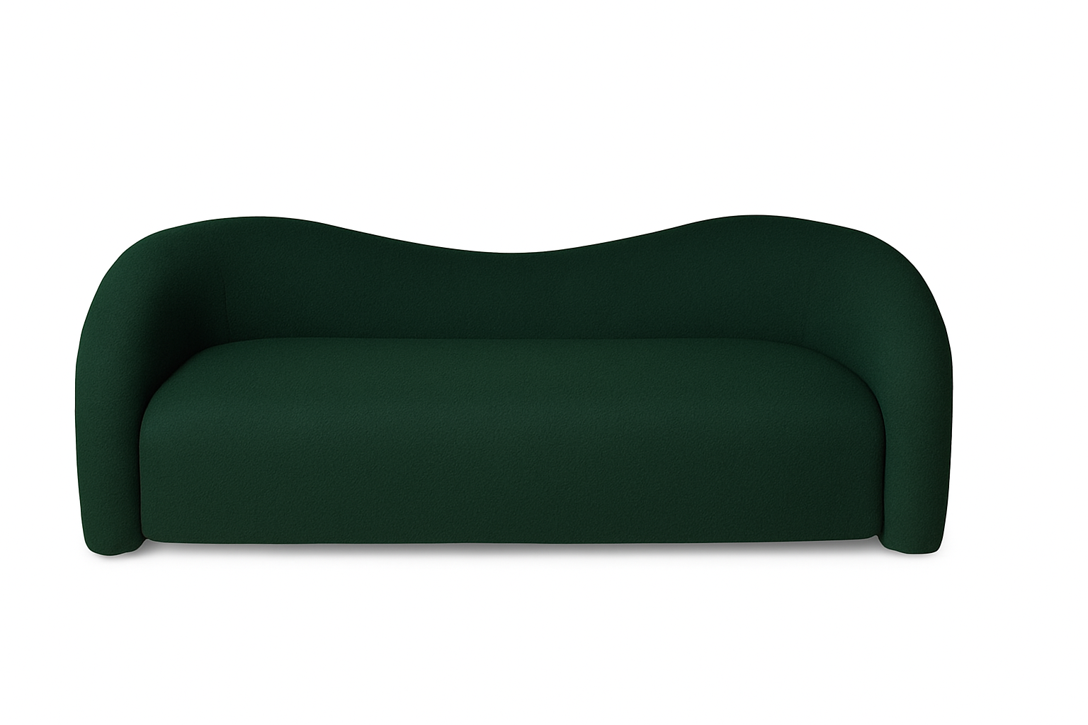 Ava Sofa Forest Green Boucle 