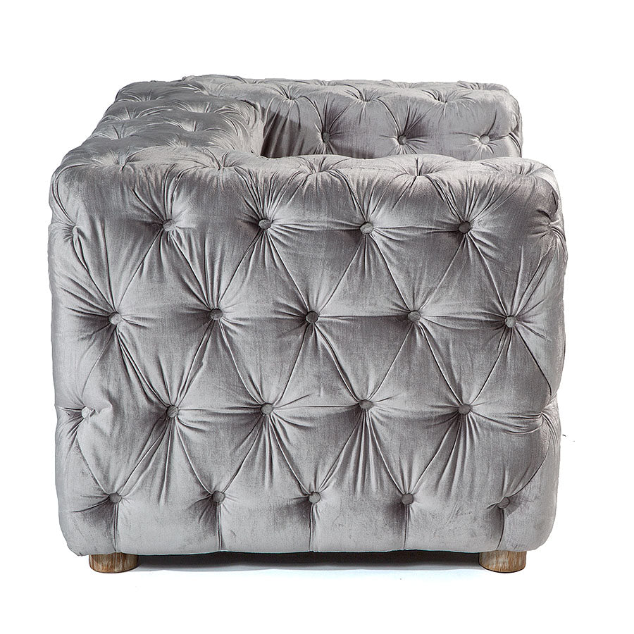Adelle Tufted Armchair Grey