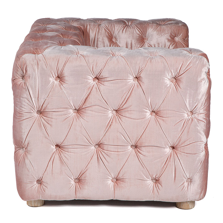 Adelle Tufted Armchair Blush