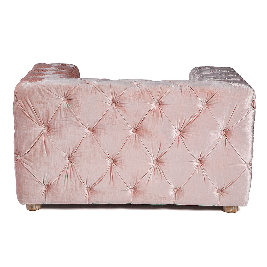 Adelle Tufted Armchair Blush