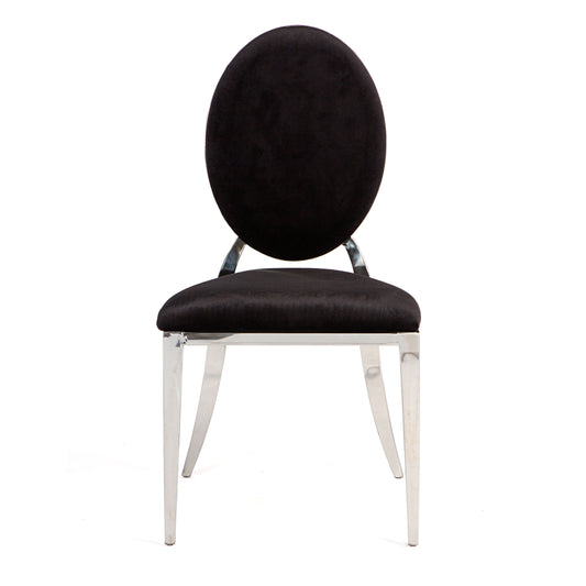 Marie Chair Silver - Black