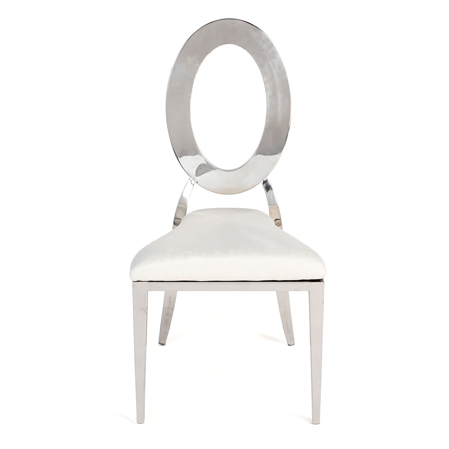 O Chair Silver/Ivory
