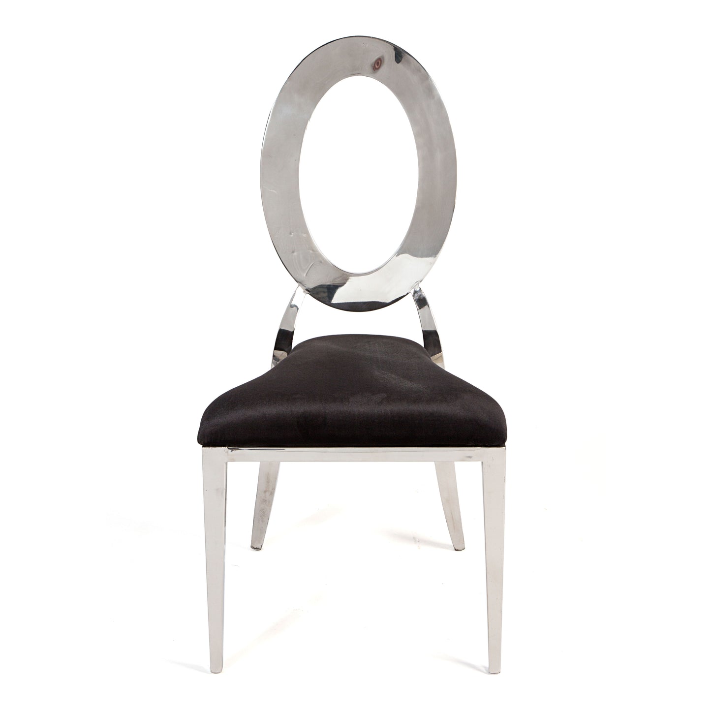 O Chair Silver/Black