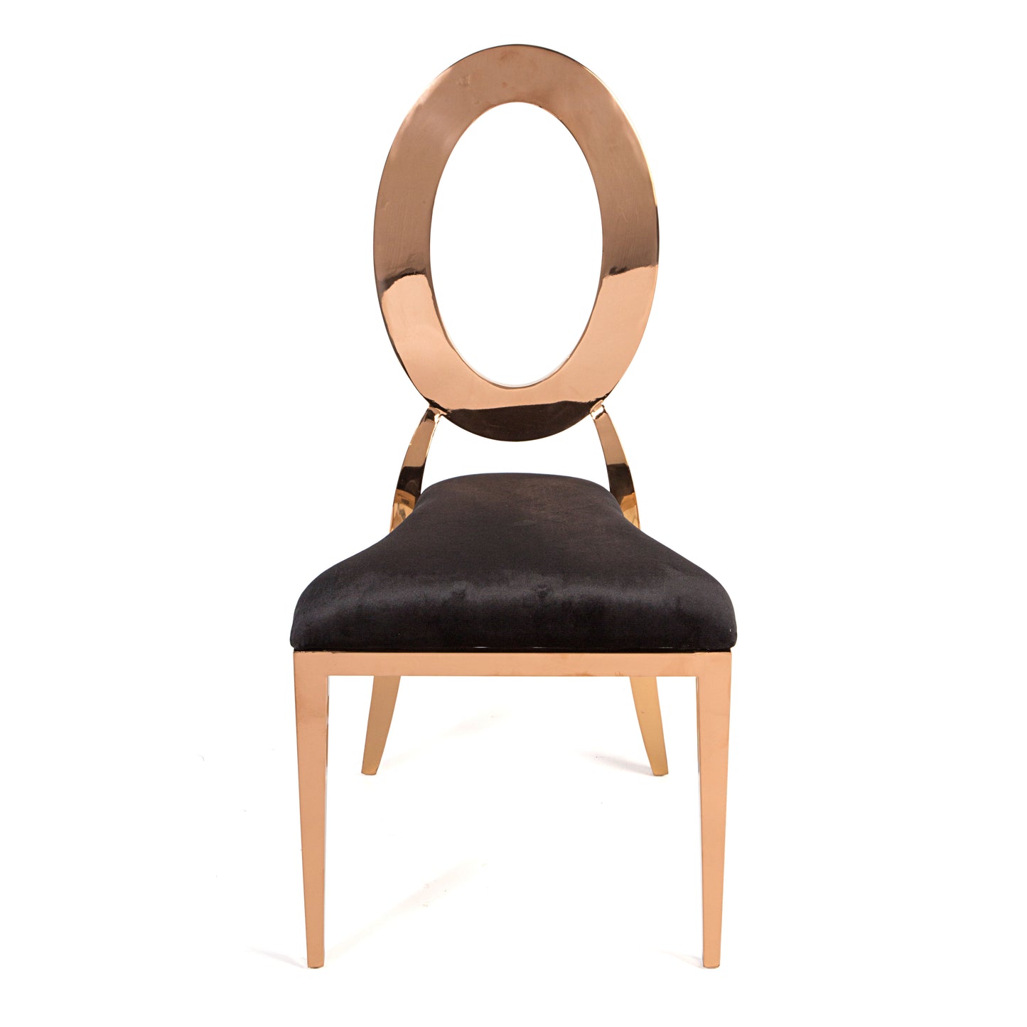 O Chair Rose Gold/Black