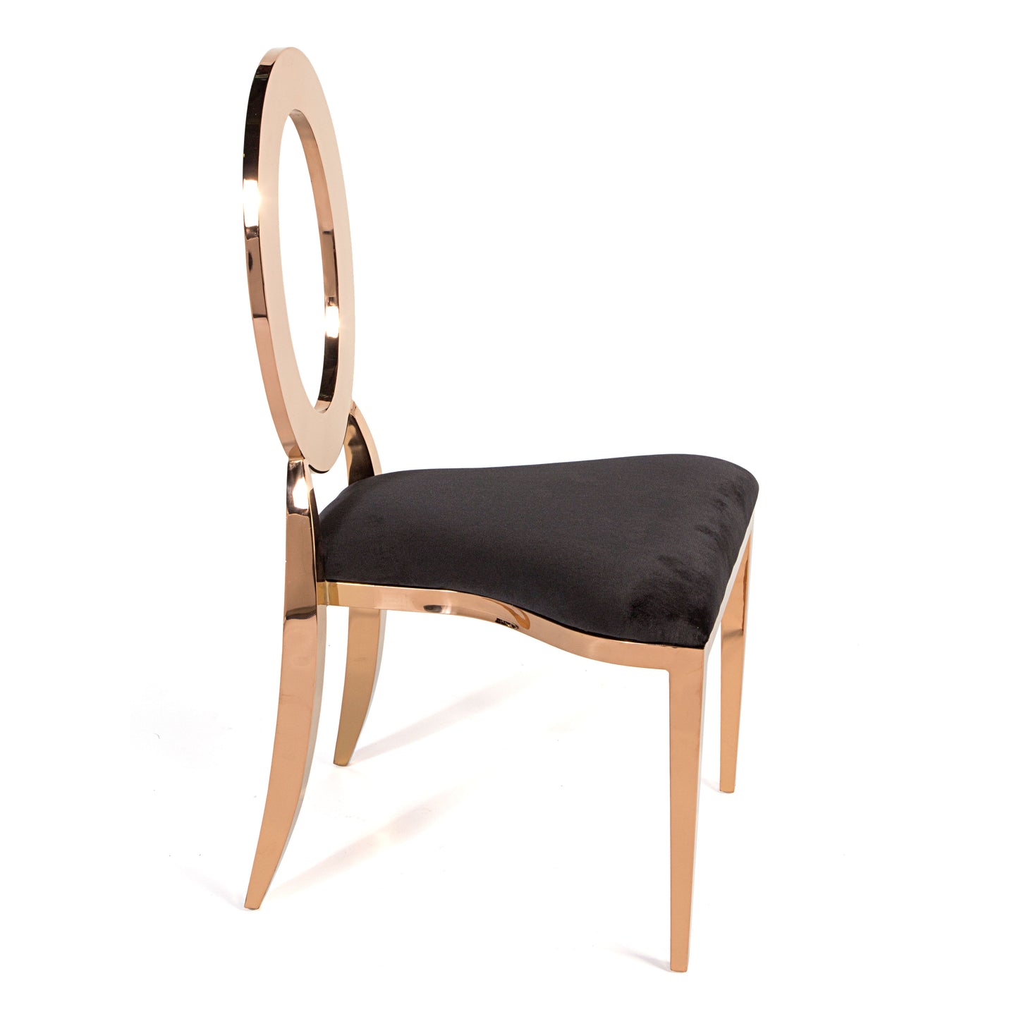 O Chair Rose Gold/Black