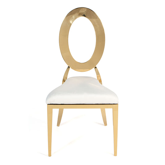 O Chair Gold/Ivory