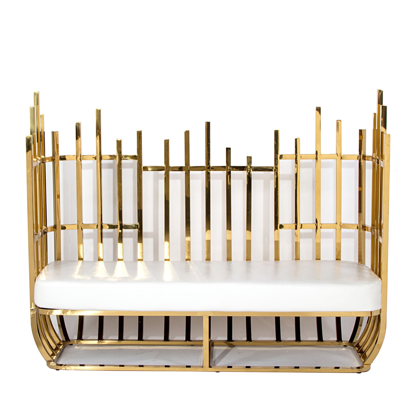 Opulence Sofa Gold/White