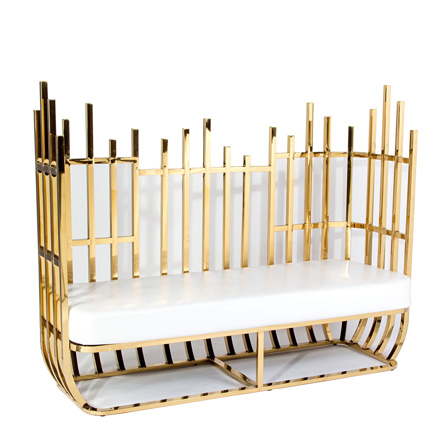 Opulence Sofa Gold/White