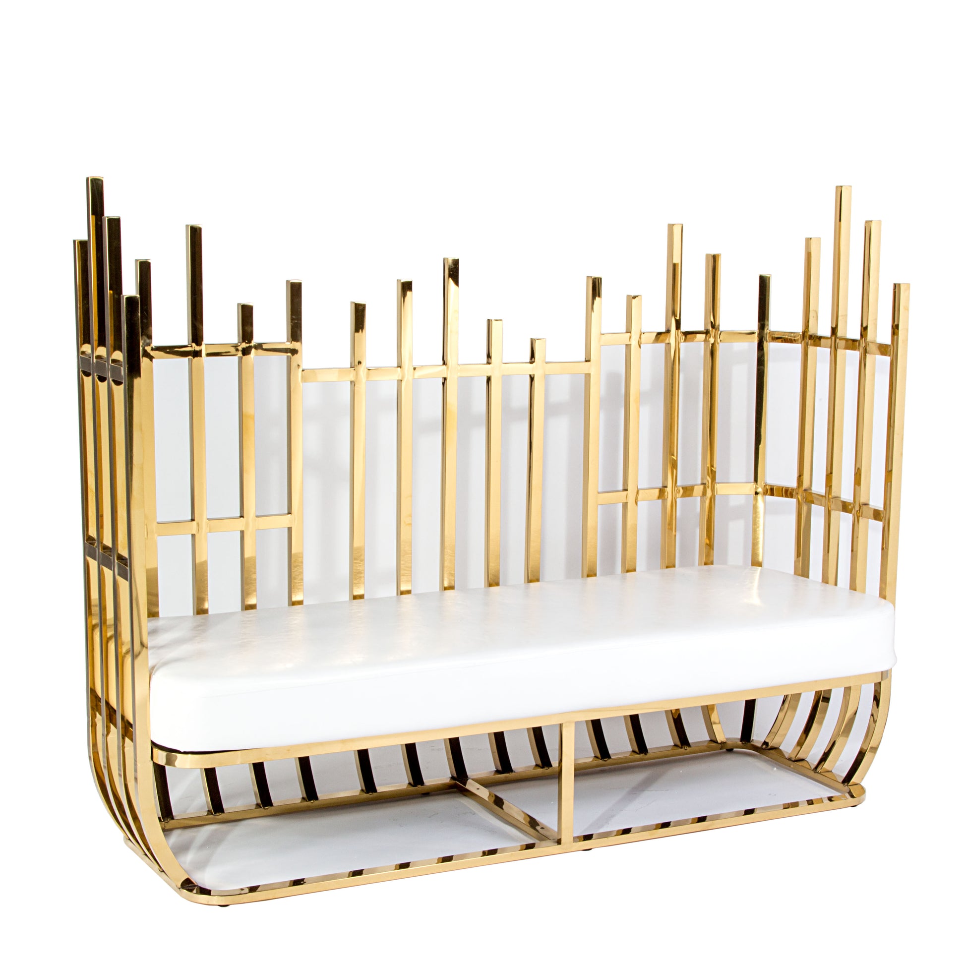 Opulence Sofa Gold/White