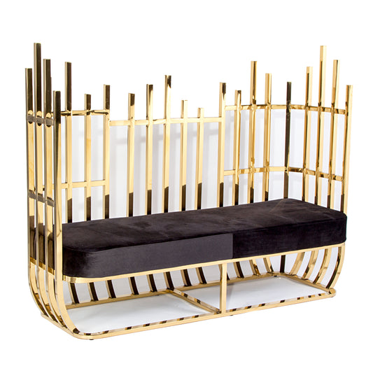 Opulence Sofa Gold/Black